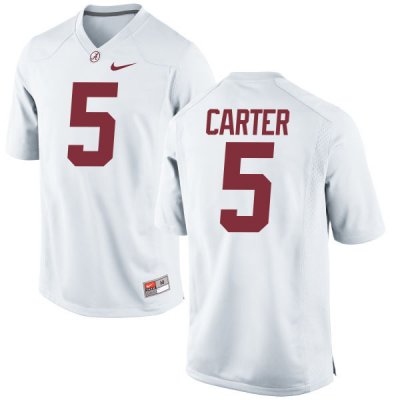 Youth Alabama Crimson Tide #5 Shyheim Carter White Authentic NCAA College Football Jersey 2403LHDB3